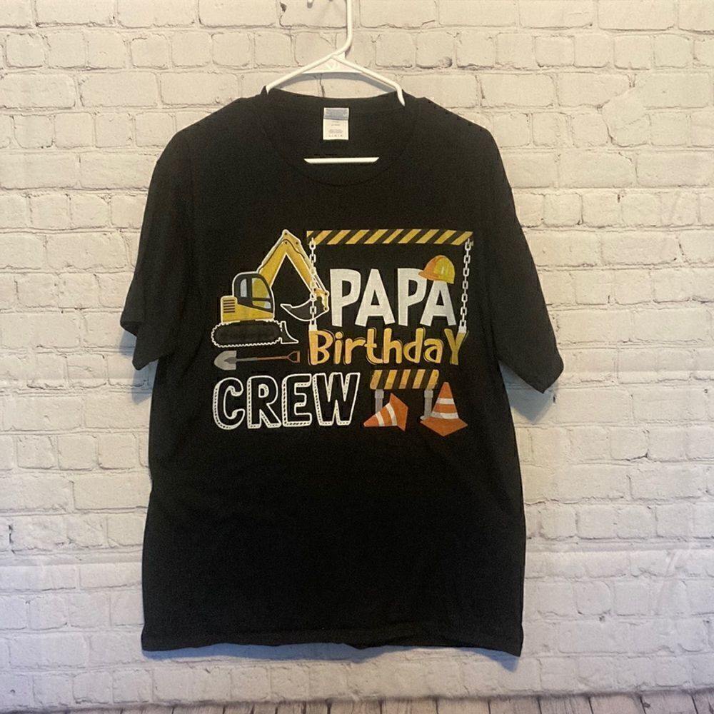 Papa birthday crew T-shirt size large